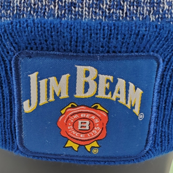 Chicago Cubs MLB SGA Jim Beam Baseball Winter Pom Knit Hat Cap Beanie - EUC - Picture 3 of 7